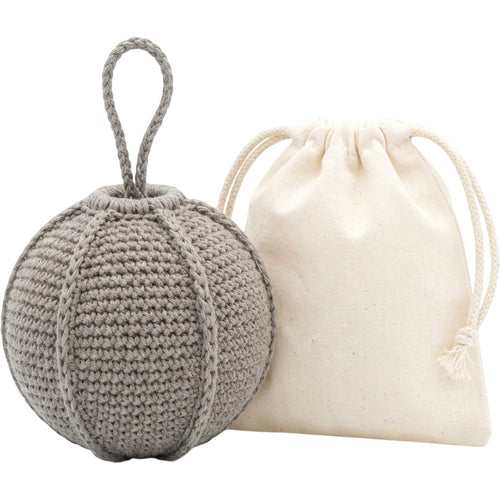 Kwdfg Crochet Hemp Cotton Hollow Wash Ball Warm Gray - Product view