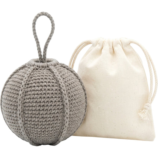 Kwdfg Crochet Hemp Cotton Hollow Wash Ball Warm Gray - Product view