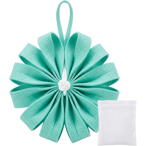 Kwdfg Perforated EVA Ribbon Bath Ball Seafoam - Product view
